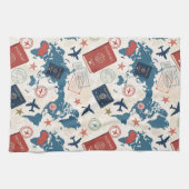 Linge De Cuisine Plan de carte du monde (Horizontal)