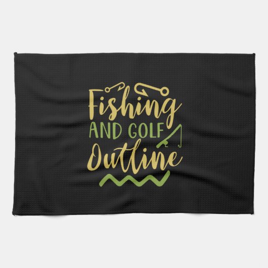 Linge De Cuisine Plan De Pêche Et De Golf (Horizontal)