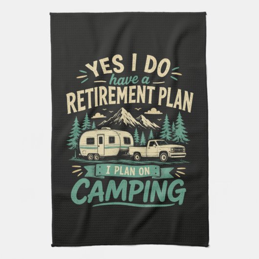 Linge De Cuisine Plan de retraite de camping (Vertical)