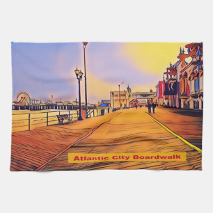 Linge De Cuisine Planche de la Plage Pop Art