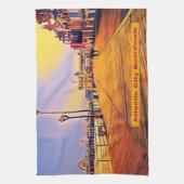 Linge De Cuisine Planche de la Plage Pop Art (Vertical)
