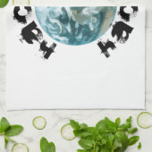 Linge De Cuisine planète Terre piratée (Plié)