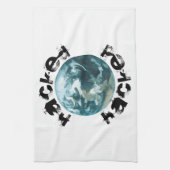 Linge De Cuisine planète Terre piratée (Vertical)