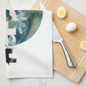 Linge De Cuisine planète Terre piratée (Quart Plié)