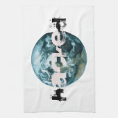 Linge De Cuisine planète Terre piratée (Vertical)