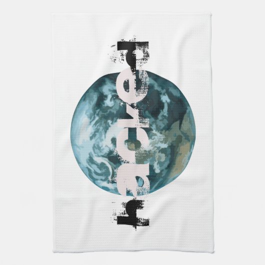 Linge De Cuisine planète Terre piratée (Vertical)