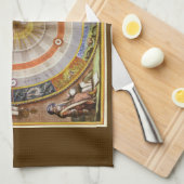 Linge De Cuisine Planisphère céleste copernicien d'astronomie vinta (Quart Plié)