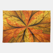 Linge De Cuisine Plante d'automne, Abstrait moderne Fractal Art Lea (Horizontal)