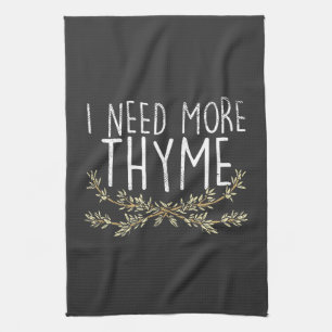 Linge De Cuisine Plante d'herbe de thym