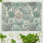 Linge De Cuisine Plantes succulentes (Plié)