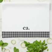 Linge De Cuisine Plaqué noir (Plié)