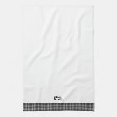 Linge De Cuisine Plaqué noir (Vertical)