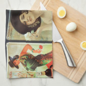 Linge De Cuisine Plaques métalliques espagnoles (Quart Plié)