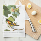 Linge De Cuisine Plat 12 Baltimore Oriole d'Audubon (Quart Plié)