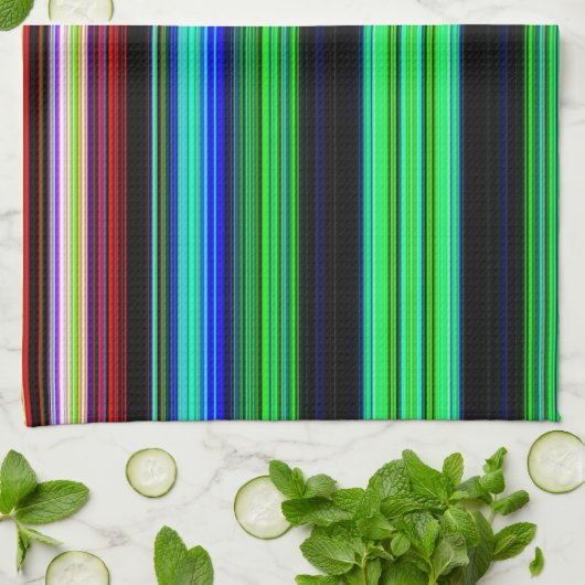 Linge De Cuisine Plat à bandes multiples (Plié)