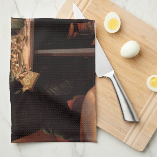 Linge De Cuisine Plat bleu 2 (Quart Plié)