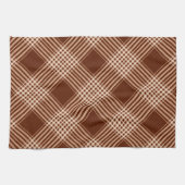 Linge De Cuisine Plat Brown Et Blanc Sienna (Horizontal)