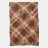 Linge De Cuisine Plat Brown Et Blanc Sienna (Vertical)