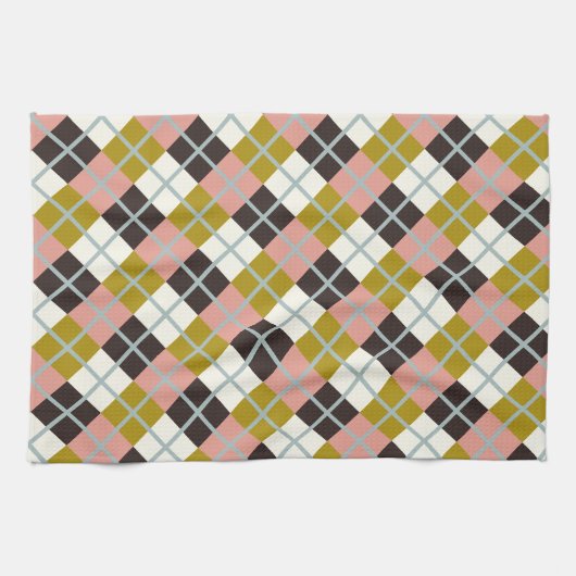 Linge De Cuisine Plat d'ivoire au chocolat rose or (Horizontal)