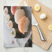 Linge De Cuisine Plate de Sushi Fleur de Cerisier (Quart Plié)
