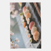 Linge De Cuisine Plate de Sushi Fleur de Cerisier (Vertical)