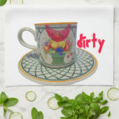 Linge De Cuisine Plats propres et sales (Plié)