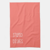 Linge De Cuisine Plats Stupides Drôle Sarcastique Nettoyage Humour  (Vertical)