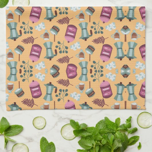 Linge De Cuisine Playful kitchen-themed pattern featuring aprons (Plié)