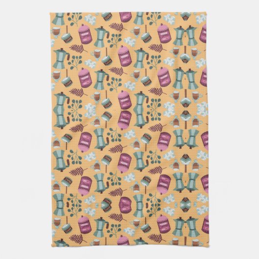 Linge De Cuisine Playful kitchen-themed pattern featuring aprons (Vertical)