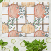 Linge De Cuisine Playful pumpkin and plaid (Plié)
