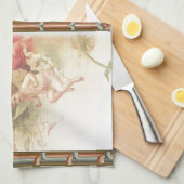 Linge De Cuisine Plein d'espoir - anges et fleurs (Quart Plié)