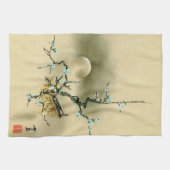 Linge De Cuisine Pleine lune au-dessus de la branche se (Horizontal)