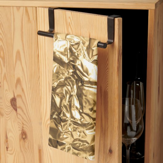 Linge De Cuisine Plis Dorés Écrasés (Pliage en tiers)