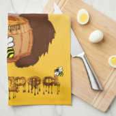 Linge De Cuisine Plongé avec du miel (Quart Plié)