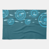 Linge De Cuisine Pluie bleue (Horizontal)