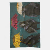 Linge De Cuisine Pluie de Ravens (Vertical)