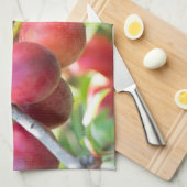 Linge De Cuisine Plum cerise sur branche (Quart Plié)