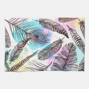 Linge De Cuisine Plume de paon