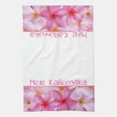 Linge De Cuisine Plumeria de Mele Kalikimaka de Serviette-Noël de (Vertical)