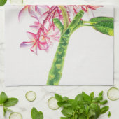 Linge De Cuisine Plumeria hawaïenne (Plié)