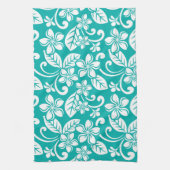 LINGE DE CUISINE PLUMÉRIE DE L'ÎLE (TURQUOISE) (Vertical)