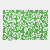 LINGE DE CUISINE PLUMÉRIE DE L'ÎLE (VERT DE CITRUS) (Horizontal)