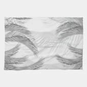 Linge De Cuisine Plumes blanches noires douces Palm Bliss 1 (Horizontal)