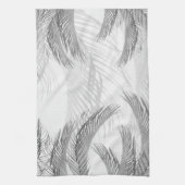 Linge De Cuisine Plumes blanches noires douces Palm Bliss 1 (Vertical)