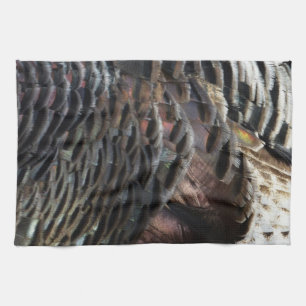 Linge De Cuisine Plumes de Dindon Sauvage I Design Abstrait de la N