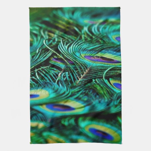 Linge De Cuisine Plumes de paon (Vertical)