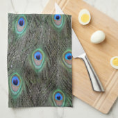 Linge De Cuisine Plumes de queue de paon (Quart Plié)