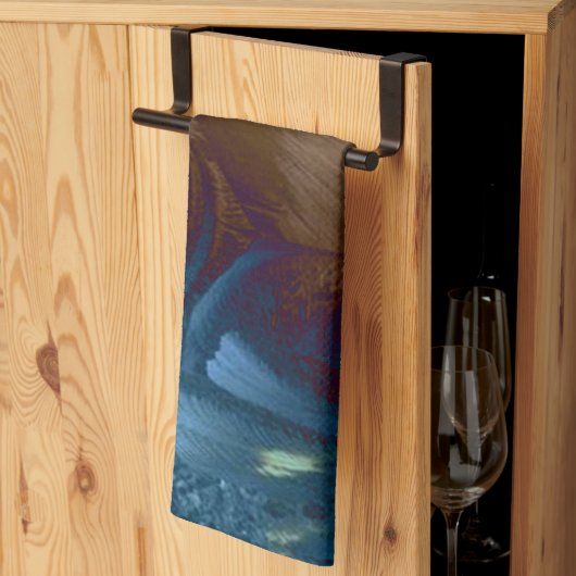 Linge De Cuisine Plumes d'or (Pliage en tiers)