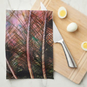 Linge De Cuisine Plumes Pastel Peacock (Quart Plié)