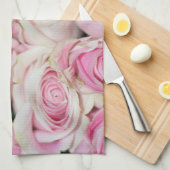 Linge De Cuisine Plutôt romantique rose crème rose (Quart Plié)